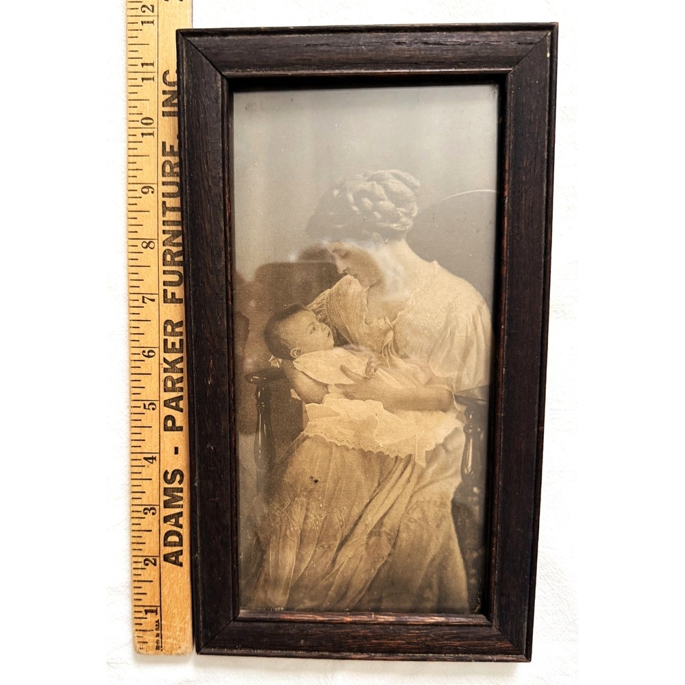 Vtg/Antique Gallery Wall Framed Print & Poem Lot of 6 As-Is TLC Motherhood 1920s - Picture 13 of 16